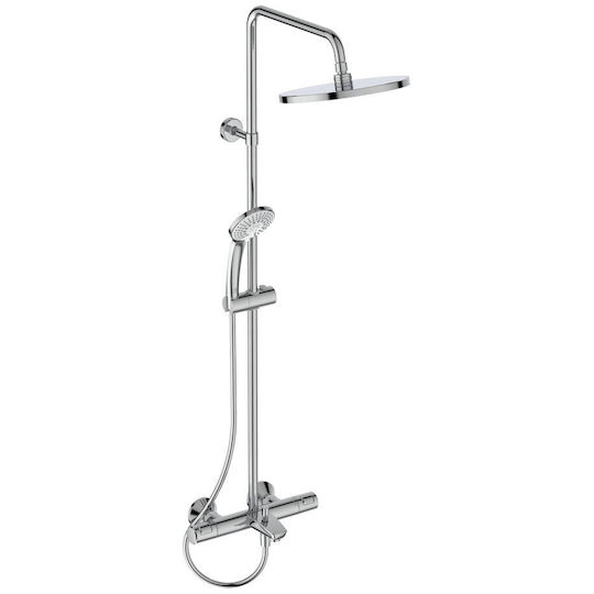 Ideal Standard Στρογγυλή Κεφαλή Ντουζ με Βραχίονα