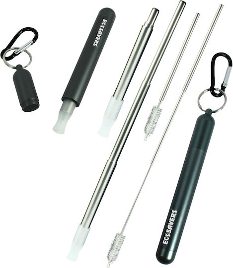 Ecosavers Stainless Telescopic Straw Stainless Steel Telescopic Straw
