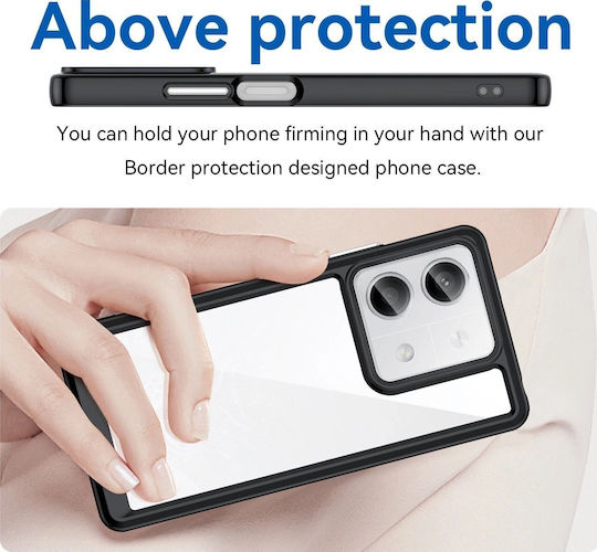 Hurtel Outer Space Back Cover Silicone / Plastic Black (Redmi Note 13 5G)