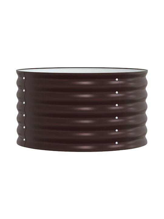 vidaXL Grădină Ghiveci Metal Maro 80x80x44cm.