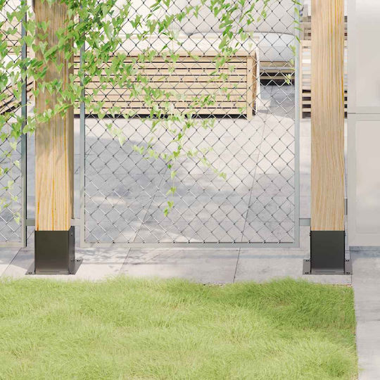 vidaXL Balken-Schuh für Gartenpergola Pfosten aus Holz 12.1x12.1cm 4Stück