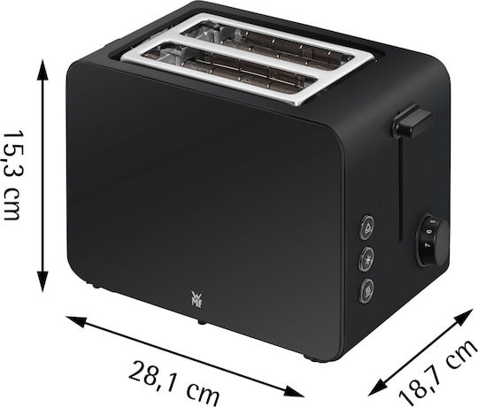 WMF Stelio Тостер Двуместна 1050W Черен