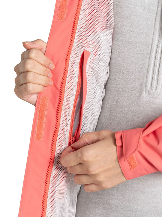 Women's Lifestyle Jacket Waterproof for Winter Pink
