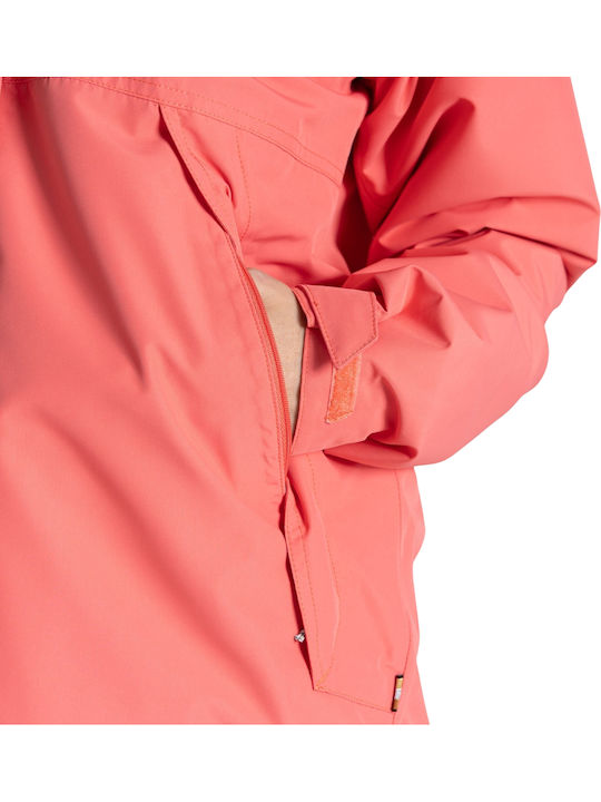Women's Lifestyle Jacket Waterproof for Winter Pink