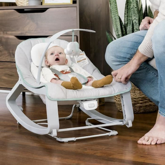 Ingenuity Електрически Релакс Бебе Grow with Me с Вибрация Сив за Дете до 18кг