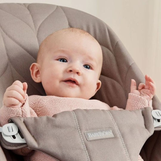 BabyBjorn Χειροκίνητο Relax Μωρού Bliss Petal Quilt Sand Grey για Παιδί έως 13kg