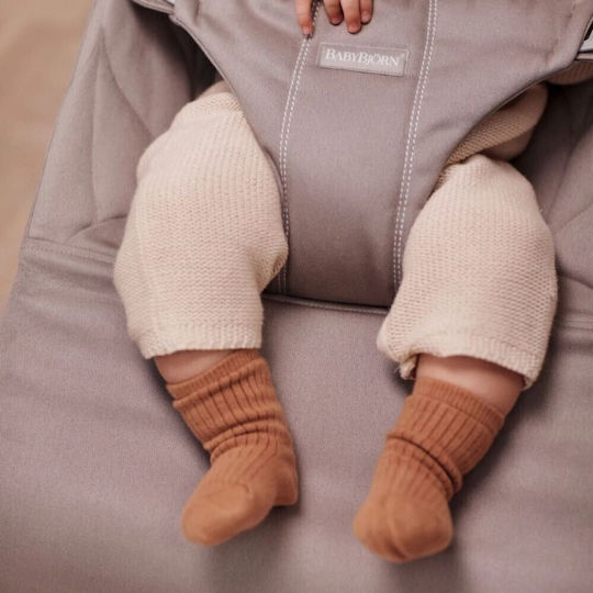 BabyBjorn Χειροκίνητο Relax Μωρού Bliss Petal Quilt Sand Grey για Παιδί έως 13kg