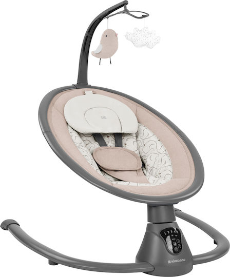 Kikka Boo Elektrisch Baby Relax Schaukel Twiddle mit Musik Beige für Kind bis 9kg