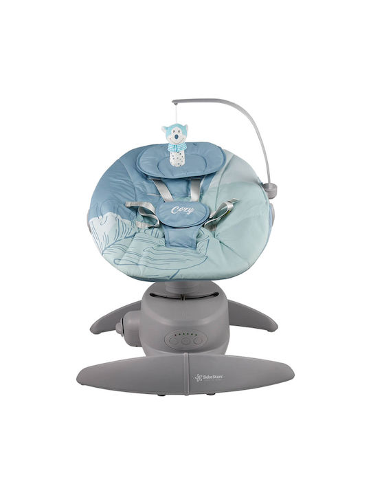 Bebe Stars Ηλεκτρικό Relax Μωρού Κούνια Cozy με Μουσική Γαλάζιο για Παιδί έως 9kg