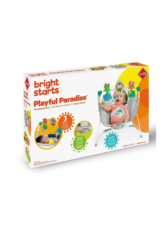 Bright Starts Electric Baby Relax Playful Paradise with Vibration Gray for Child up to 9kg