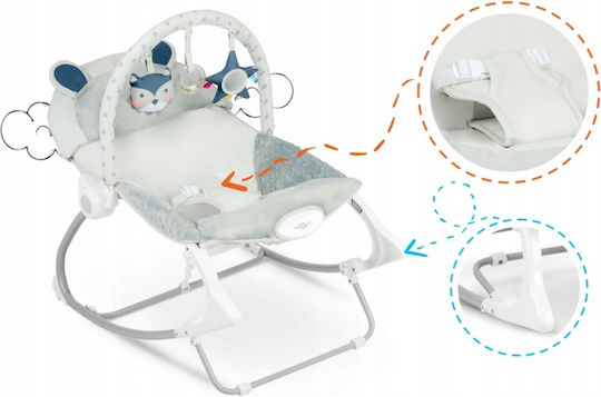 Ricokids Elektrisch Baby Relax mit Vibration Gray für Kind bis 9kg