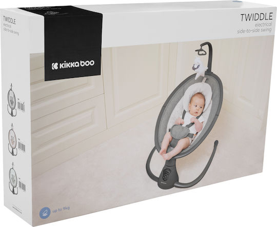Kikka Boo Electric Baby Relax Swing Twiddle with Music Green for Child up to 9kg