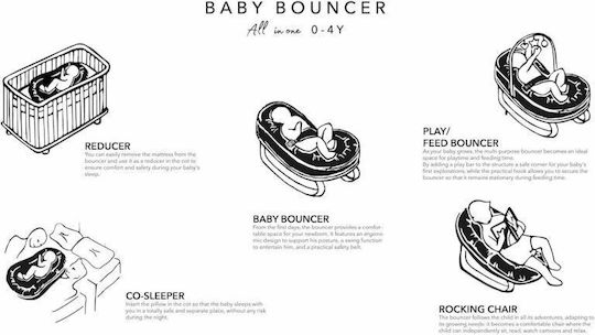 Bamboom Manual Baby Relax All in One Sabbia for Child up to 15kg