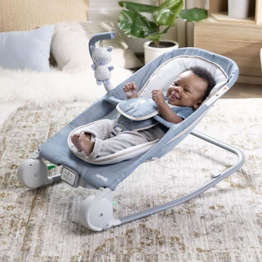 Ingenuity Електрически Релакс Бебе Happy Belly Син