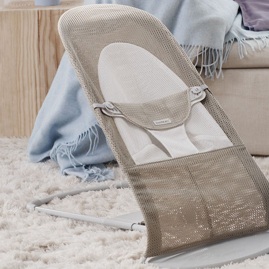 BabyBjorn Balance Soft Mesh Χειροκίνητο Relax Μωρού Grey/Beige