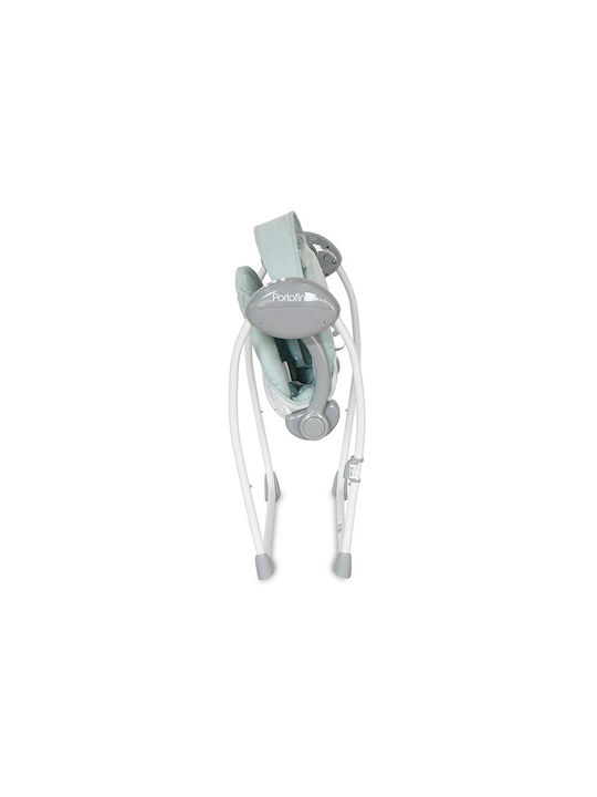 Lorelli Electric Baby Relax Swing Portofino with Music Frosty Green Stars for Child up to 9kg