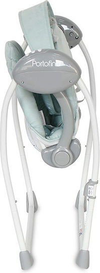Lorelli Electric Baby Relax Swing Portofino with Music Frosty Green Stars for Child up to 9kg