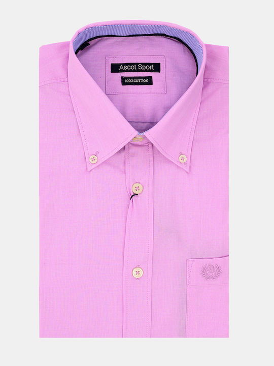 Ascott Βαμβακερό Πουκάμισο Pink