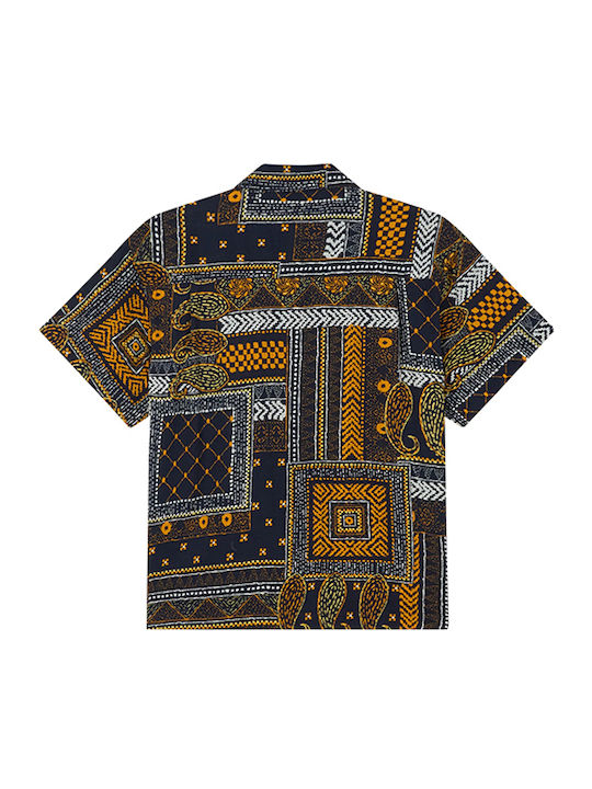 Kurzärmlig Hemd Navy Multi