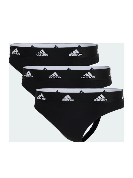 Βαμβακερά Γυναικεία String 3Pack Μαύρο