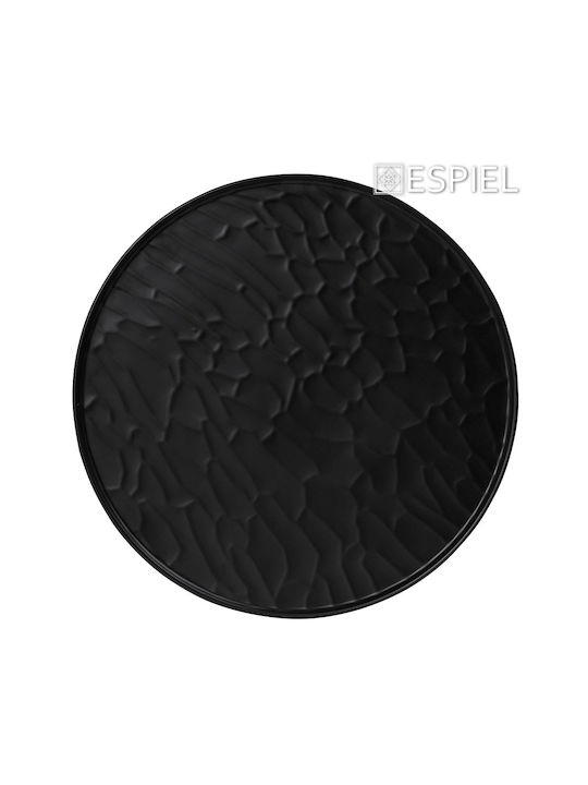 Espiel Wavy Matte Сервизна Плато Меламин Черен 28x40бр 6бр