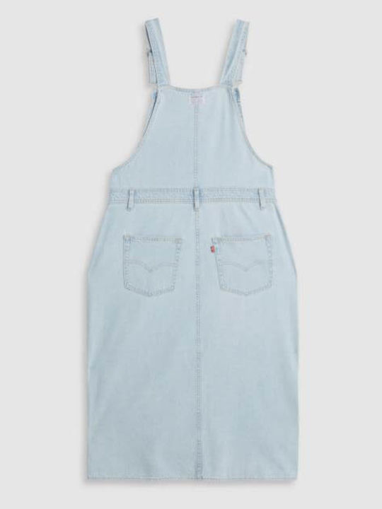 Καλοκαιρινό Midi Φόρεμα Τζιν Light Blue