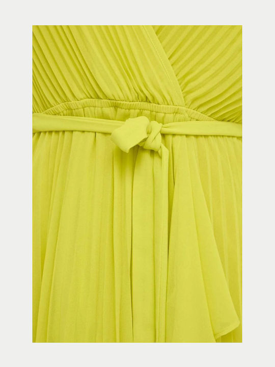 Καλοκαιρινό Maxi Φόρεμα για Γάμο / Βάπτιση Light Lemon