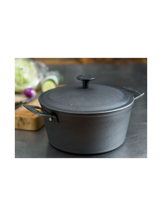 Ronneby Bruk Tiefer Topf aus Gusseisen 4Es / 24cm