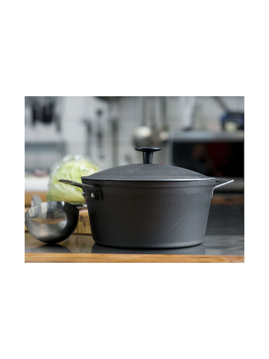 Ronneby Bruk Tiefer Topf aus Gusseisen 6Es / 28cm