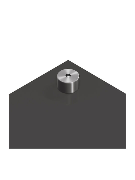 vidaXL Rectangular Glass Back Dark Gray 100x40x0.6cm 42001247