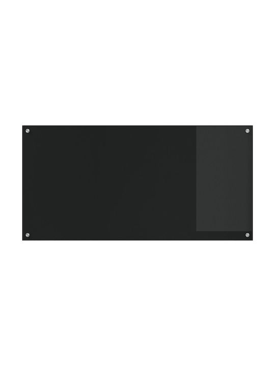 vidaXL Rectangular Kitchen Back made of Glass Black 120x60x0.6cm 42001303 1pcs
