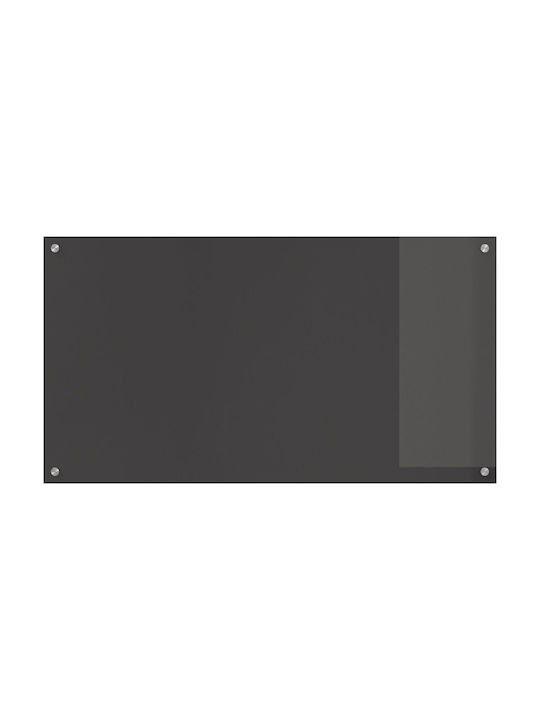vidaXL Spătar Rectangular din Sticlă Gri Închis 110x60x0.6cm 42001312