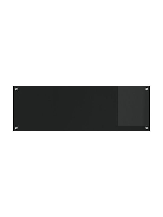 vidaXL Rectangular Kitchen Countertop Made of Black Glass 120x40x0.6cm 42001301