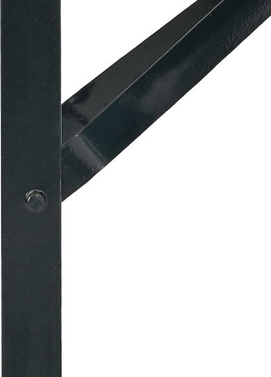 vidaXL Metallic Furniture Leg 2 Pieces Suitable for Table / Coffee Table 39x75x2.8cm Black