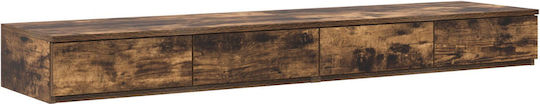 vidaXL Bed Drawer made of Wood Smoked Oak 140x36.5x16.5cm