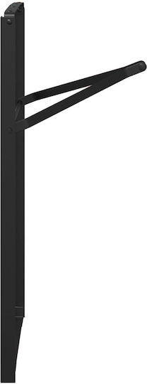 vidaXL Metallic Furniture Leg 2 Pieces Suitable for Table / Coffee Table 39x75x2.8cm Black