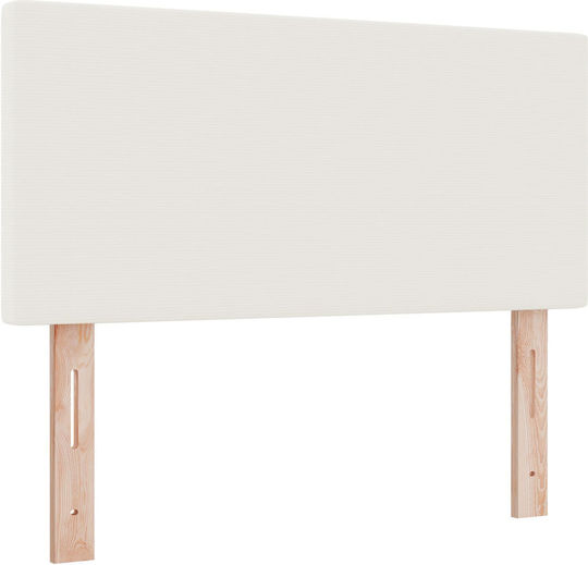 vidaXL Stoff-Kopfstütze für Betten Beige 100x40cm