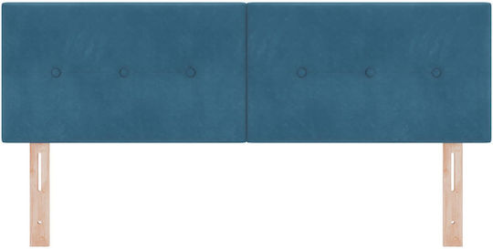 vidaXL Fabric Bed Headboard Cushion Rusty Blue 72x40cm