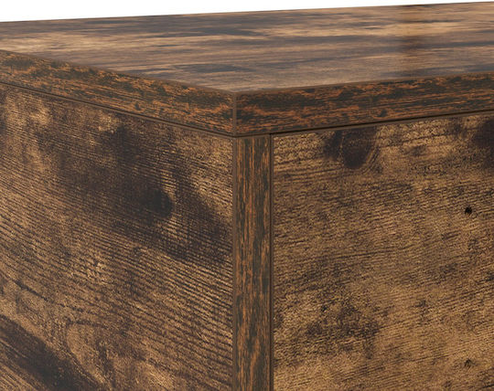 vidaXL Bed Drawer made of Wood Smoked Oak 140x36.5x16.5cm