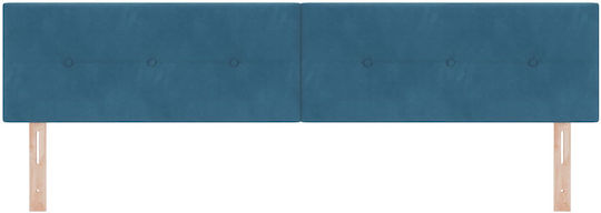vidaXL Fabric Bed Headboard Dark Blue 100x40cm