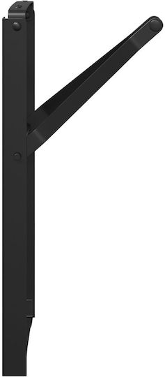 vidaXL Metallic Furniture Leg 2 Pieces Suitable for Table / Coffee Table 22x45x2.8cm Black