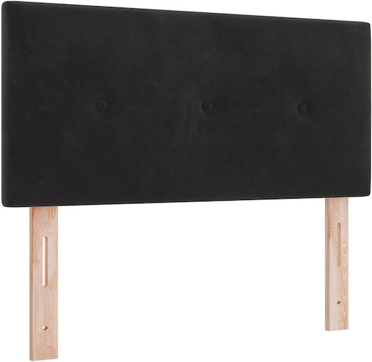 vidaXL Fabric Bed Headboard Black 100x88cm
