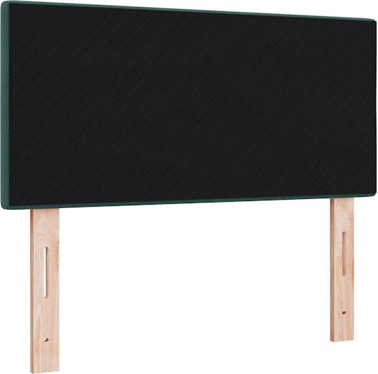 vidaXL Fabric Bed Headboard Dark Green 90x88cm