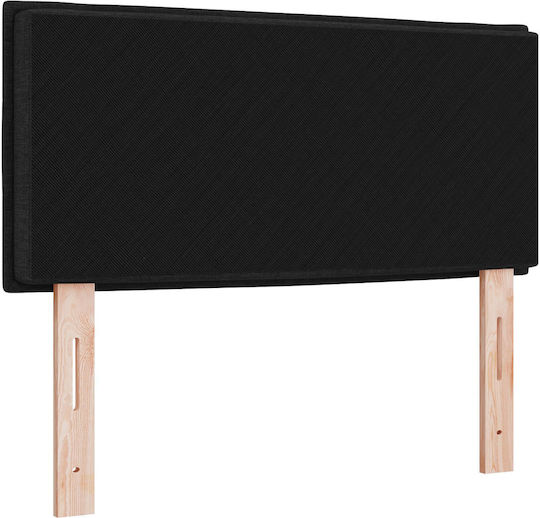 vidaXL Fabric Bed Headboard Black 90x88cm