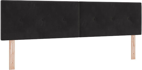 vidaXL Fabric Bed Headboard Black 90x40cm