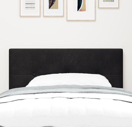 vidaXL Fabric Bed Headboard Black 90x88cm