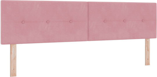 vidaXL Fabric Bed Headboard Pink 90x40cm