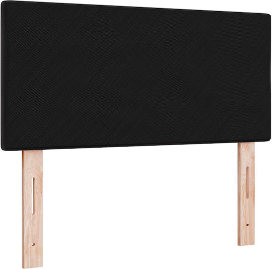 vidaXL Fabric Bed Headboard Black 90x88cm