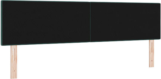 vidaXL Fabric Bed Headboard Dark Green 90x40cm