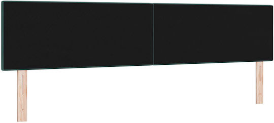vidaXL Fabric Bed Headboard Dark Green 100x88cm